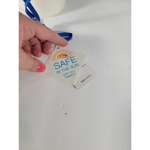 NWT Full Protection Coverage Hat Blue One Size Adjustable Connectyle UPF 50+ - Picture 3 of 11